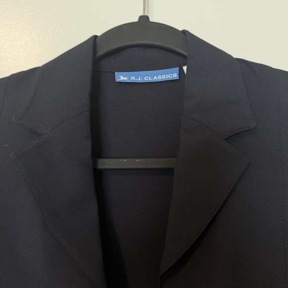 NEW RJ Classics Navy Sloane Show Coat Womens Size 10R Equestrian Horse $189 - Picture 4 of 7
